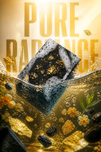 Load image into Gallery viewer, 24k Gold Charcoal, Bamboo and Black Soap face and body Soap