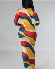 Load image into Gallery viewer, Geoprint Bodycon Maxie Dress
